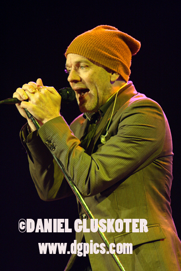 Michael Stipe of R.E.M. at the Greek Theater in Berkeley in 2008.