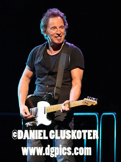 Bruce Springsteen  performs at HP Pavilion in San Jose, California on April 05, 2008. The iconic American songwriter and the E Street band are touring in support of their most recent album "Magic". (UPI Photo/Daniel Gluskoter)